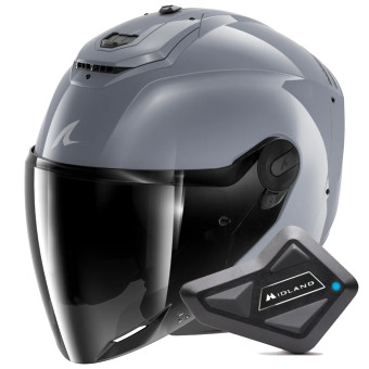 Casque Jet Shark RS JET Carbon Dark Shadow S05 + Kit Bluetooth BT Mini Casque Jet Shark RS JET Carbon Dark Shadow S05 + Kit Bluetooth BT Mini