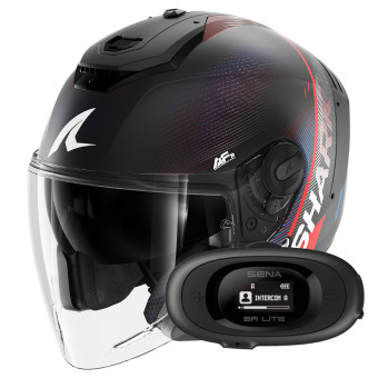 Jet Shark RS JET Carbon Speed-Tech Mat DBR + Kit bluetooth 5R Lite Solo