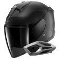 Pack Skwal Jet Dark Shadow Mat A08 + Kit Bluetooth Sena for Shark Mesh Solo