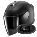 Pack Skwal i3 Jet Dark Shadow Mat KMA + Kit bluetooth 5R Lite Solo