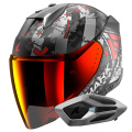 Pack Skwal i3 Jet Hellcat Mat KUR + Kit Bluetooth Sena for Mesh Solo