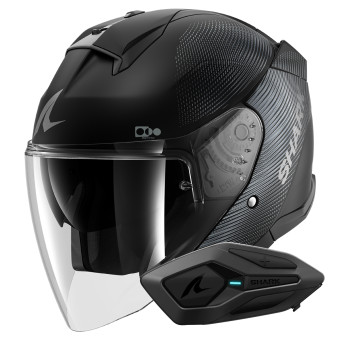 Jet Shark Skwal i3 Jet SP Lyne Mat KAA + Kit Bluetooth Sena for Shark Solo