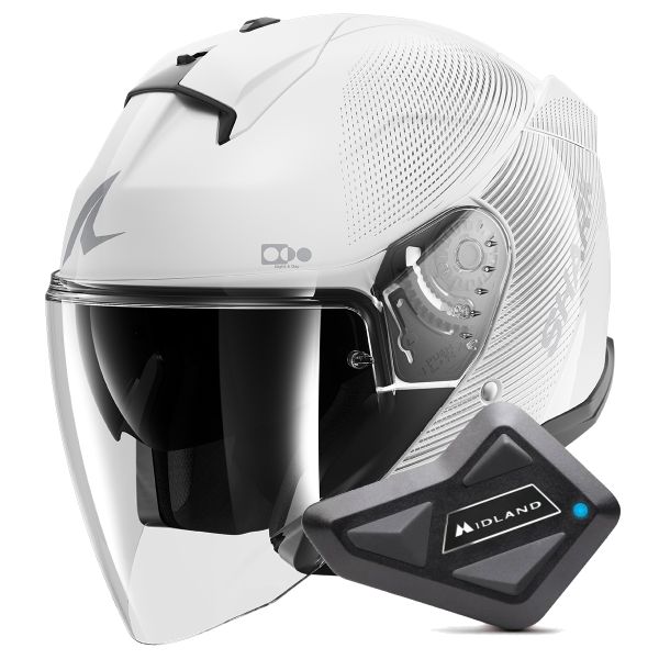 Jet Shark Skwal i3 Jet SP Lyne WSS + Kit Bluetooth BT Mini Single