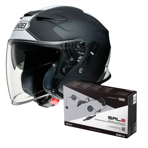 Pack Casco Moto + Kit Bluetooth : Shoei J-Cruise II Adagio TC5 + Intercom  Sena Gt-Air 2 SRL-02 | iCasque.it