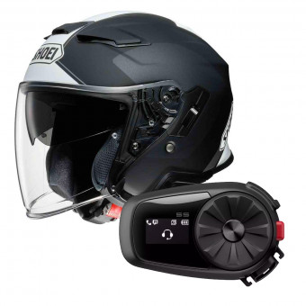 Jet Shoei J-Cruise II Adagio TC5 + Kit Bluetooth Sena 5S Solo