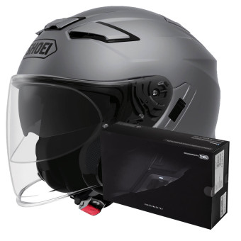 Jet Shoei J-Cruise II Matt Deep Grey + Intercom Sena SRL-Mesh