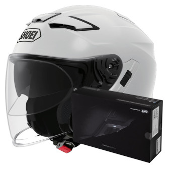 Jet Shoei J-Cruise II White + Intercom Sena SRL-Mesh