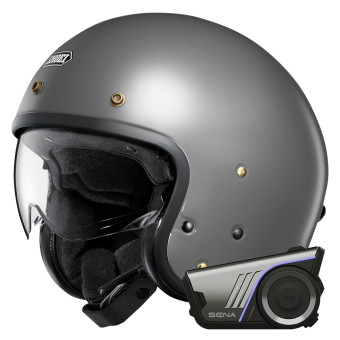 Jet Shoei J.O2 Grigio Basalto + Kit Bluetooth Harman Kardon 60S