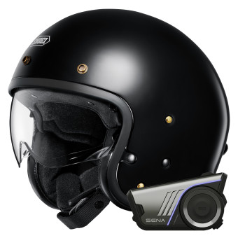 Jet Shoei J.O2 Nero + Kit Bluetooth Harman Kardon 60S