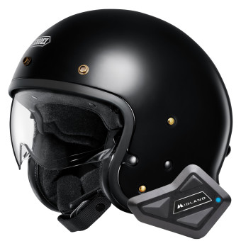 Jet Shoei J.O2 Nero + Kit Bluetooth BT Mini