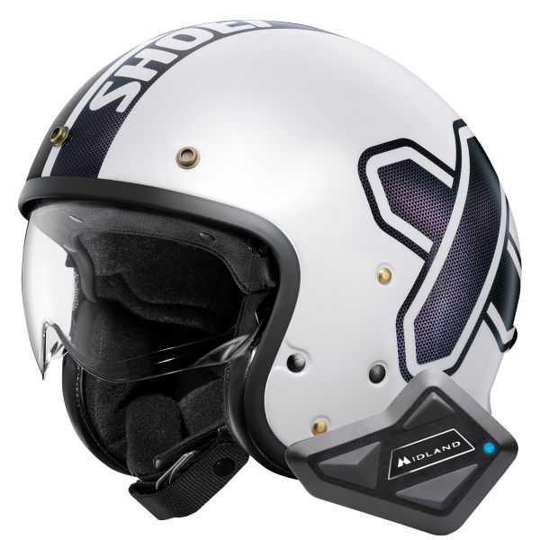 Jet Shoei J.O2 Cross-Logo2 TC-6 + BT Mini Kit Bluetooth