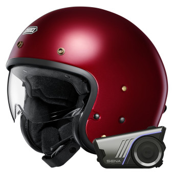 Jet Shoei J.O2 Granato metallizzato + Kit Bluetooth Harman Kardon 60S