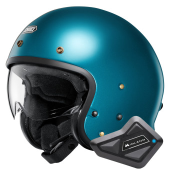 Jet Shoei J.O2 Laguna Blue + Kit Bluetooth BT Mini