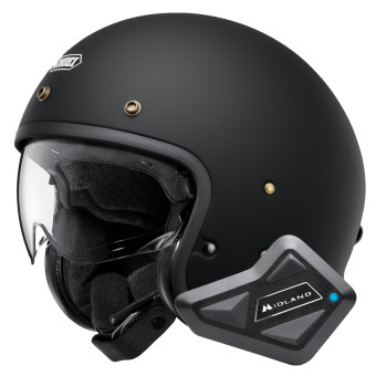 Jet Shoei J.O2 Nero opaco + Kit Bluetooth BT Mini