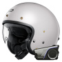 Casque Jet Shoei J.O2 Bianco sporco + Kit Bluetooth Harman Kardon 60S