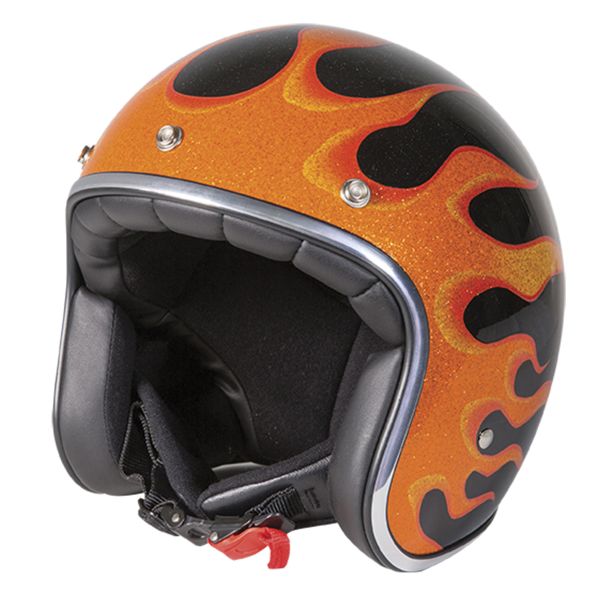 Casco Moto Stormer Pearl Fire Orange Metal Glossy Al Miglior Prezzo |  iCasque.it