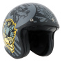 Casque Jet Von Dutch Big Cat Nero Grigio