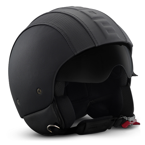 Jet Momo Design Fighter II Hero Pelle Nero 31