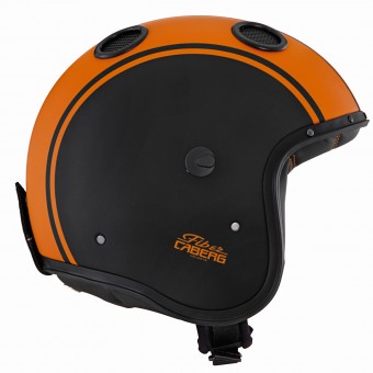 Jet Caberg Doom Legend Opaco Black Arancione