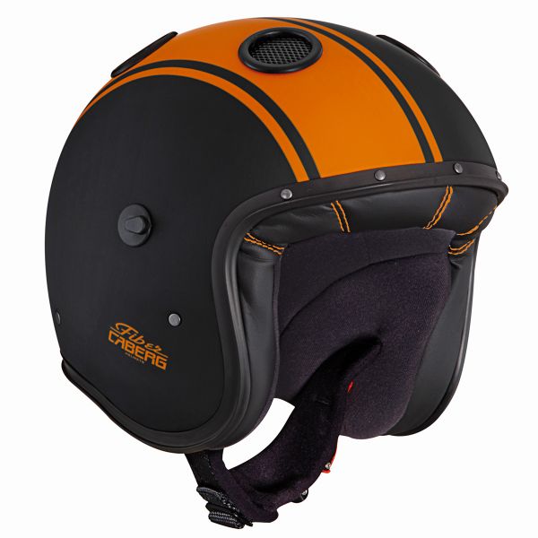 Caberg Doom Legend Opaco Black Arancione