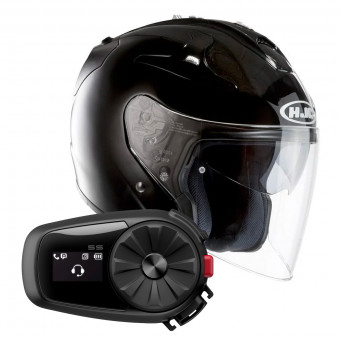 Jet HJC FG-Jet Nero + Kit Bluetooth Sena 5S Solo