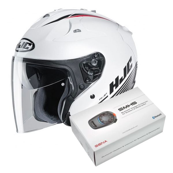 Jet HJC FG-Jet Paton MC10 + Kit Bluetooth Sena SMH5