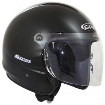 Casque Jet GPA Human Nero Metallo Casque Jet GPA Human Nero Metallo