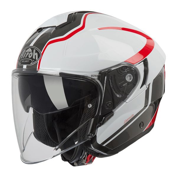 Jet Airoh Hunter Soul Bianco Rosso