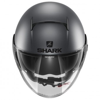 Shark Nano Street Neon Antracite Nero Opaco + Kit Bluetooth Sharktooth Prime