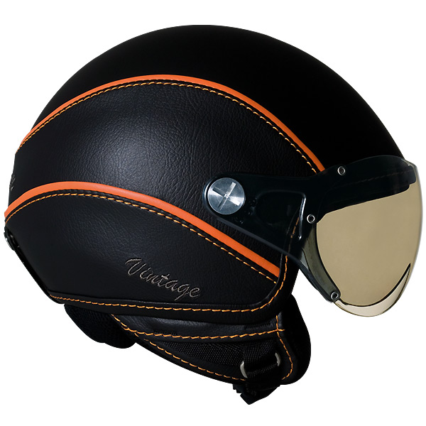 Jet Nexx X60 Vision Vintage Nero Arancione Jet Nexx X60 Vision Vintage Nero Arancione