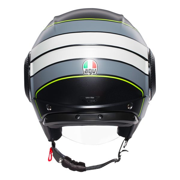 AGV Orbyt Brera Nero Opaco Grigio Giallo
