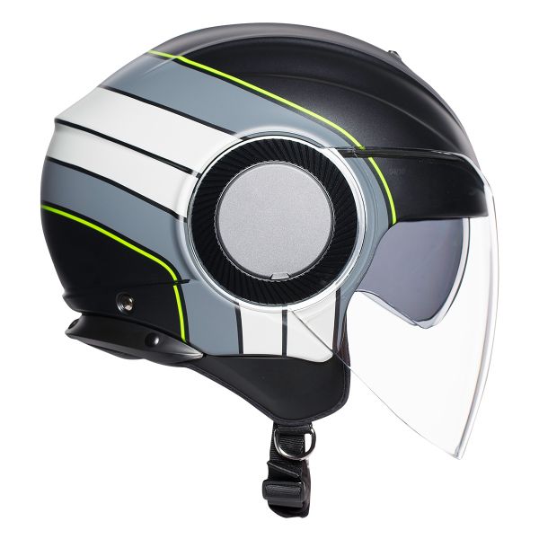 AGV Orbyt Brera Nero Opaco Grigio Giallo