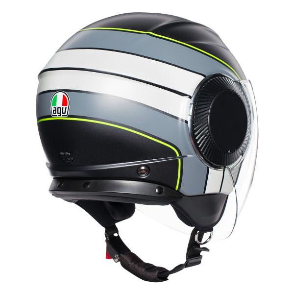 AGV Orbyt Brera Nero Opaco Grigio Giallo