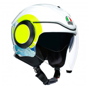 Jet AGV Orbyt Sunset White Yellow Fluo