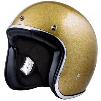 Casque Jet Stormer Pearl Glitter Gold Casque Jet Stormer Pearl Glitter Gold