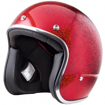 Casque Jet Stormer Pearl Glitter Red Casque Jet Stormer Pearl Glitter Red