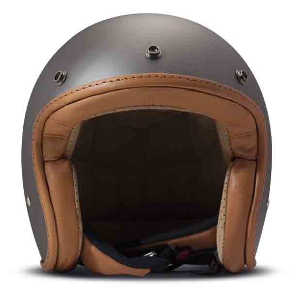 Dmd Pillow Leather Grigio Opaco Marrone