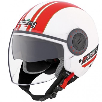 Jet Caberg Riviera V2 Pure Bianco Rosso