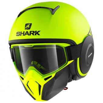 Jet Shark Street Drak Neon Giallo Nero Opaco