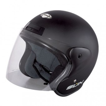 Casque Jet Stormer Sun Nero Opaco Casque Jet Stormer Sun Nero Opaco