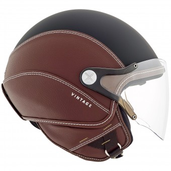 Casque Jet Nexx SX.60 Vintage 2 Black Brown Mat Casque Jet Nexx SX.60 Vintage 2 Black Brown Mat