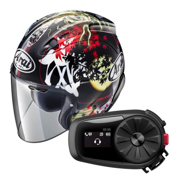 Jet Arai SZ-R Vas Oriental 2 + Kit Bluetooth Sena 5S Solo