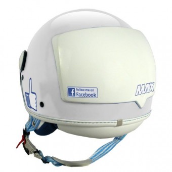 Casque Jet MAX The Social Network Bianco Casque Jet MAX The Social Network Bianco