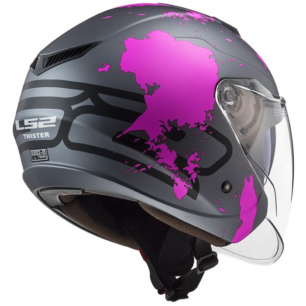 LS2 Twister II Xover Titanium Purple OF573