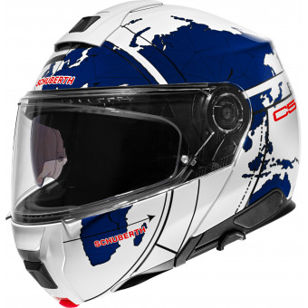Casque Modulare Apribile Schuberth C5 Globe Blue Casque Modulare Apribile Schuberth C5 Globe Blue