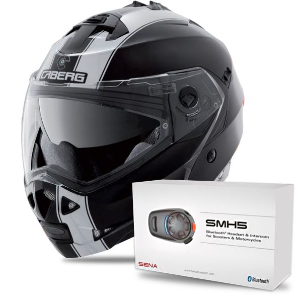 Modulare Apribile Caberg Duke II Legend Matt Black White