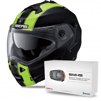 Modulare Apribile Caberg Duke II Legend Matt Black Yellow Fluo