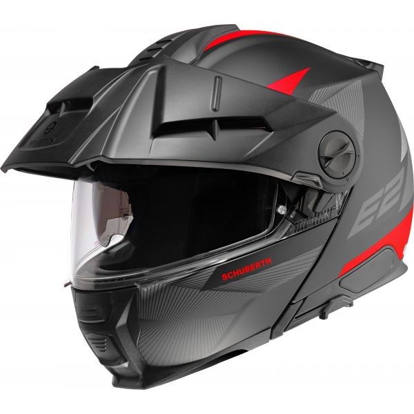 Modulare Apribile Schuberth E2 Defender Red Modulare Apribile Schuberth E2 Defender Red