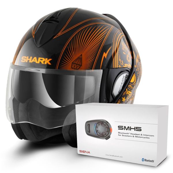 Modulare Apribile Shark Evoline Serie 3 Mezcal Chrome KUO