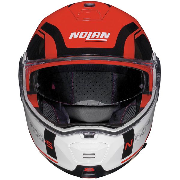 Casco Moto Nolan N100 5 Consistency N-Com Corsa Red 23 in Stock | iCasque.it